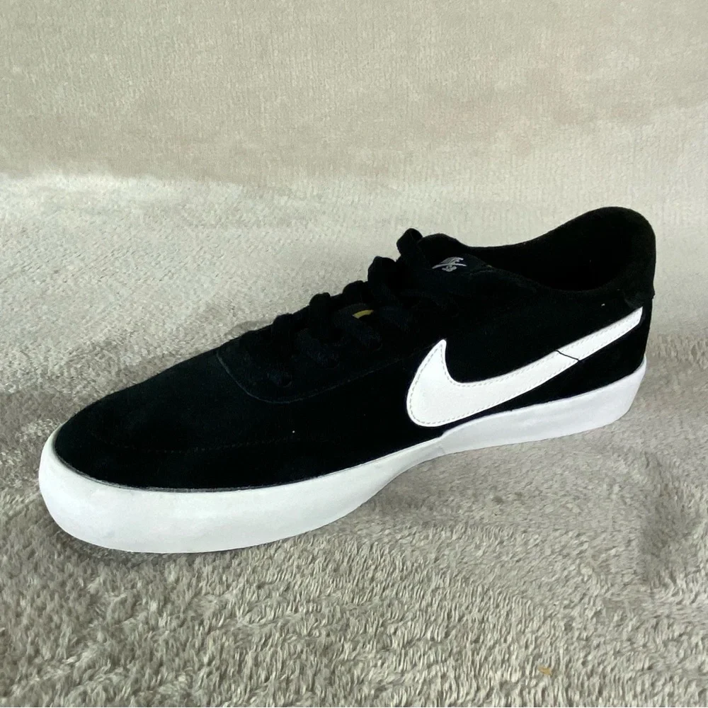 Nike SB Heritage Vulc Mens Sneakers‎ Shoes Size 9 Black White Suede NEW